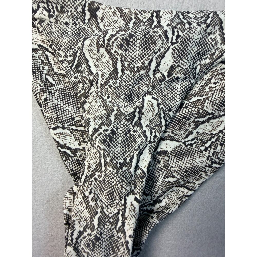 Ark Swimwear Snake Print Bikini Set Bralette Top High Cut Bottom Medium - Picture 3 of 7